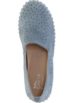 ELENA EDEN, sommerliche Damen-Slipper, Weite H, mit herausnehmbarem Fußbett