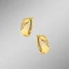 Exquisite Klappcreolen mit 6 Brillanten