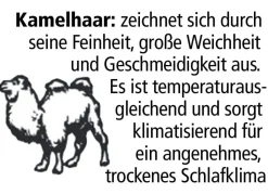 F.a.n.-Bettwarenprogramm mit feinsten und hochwertigen Edelhaaren