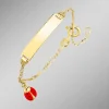 Figaroketten-Armband mit Marienkäfer