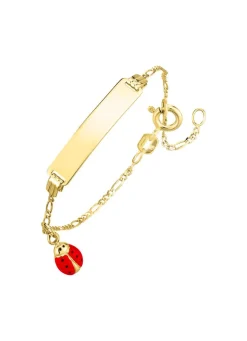 Figaroketten-Armband mit Marienkäfer