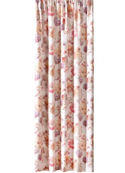 Floral gestaltete Übergardine