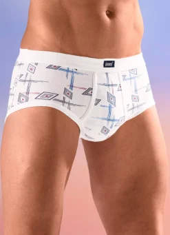 Fünferpack Slips mit Alloverdessin