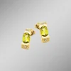 Frische trifft Eleganz – Ohrstecker mit Peridot und Diamanten