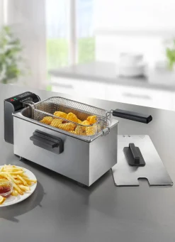 Fritteuse mit Edelstahl-Innentopf