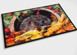 Fußmatte mit Igel-Motiv