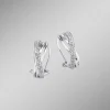 Funkelnde Clipstecker aus Weißgold mit 114 Diamanten