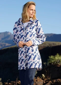 Funktionsjacke mit grafischem Druckdessin