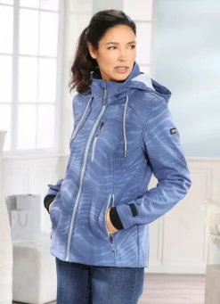 Funktionsjacke mit Regenschild an der Kapuze