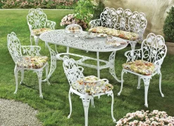Gartenmöbel Dornröschen aus solidem Aluminiumguss