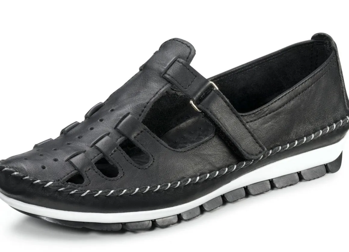 Gemini, klassische Damen-Slipper, Weite G, mit herausnehmbarem Fußbett