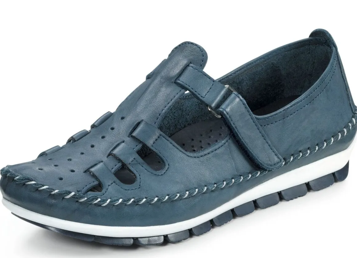 Gemini, klassische Damen-Slipper, Weite G, mit herausnehmbarem Fußbett