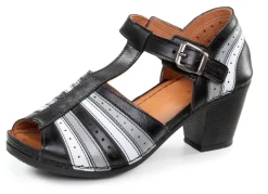 Gemini, modische Damen-Sandaletten, Weite G, mit Gummizug