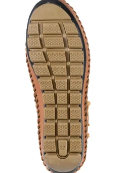 Gemini Mokassin-Stiefelette mit Knitter-Struktur