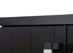 Geräteschrank Garage mit Holzlamellen-Effekt