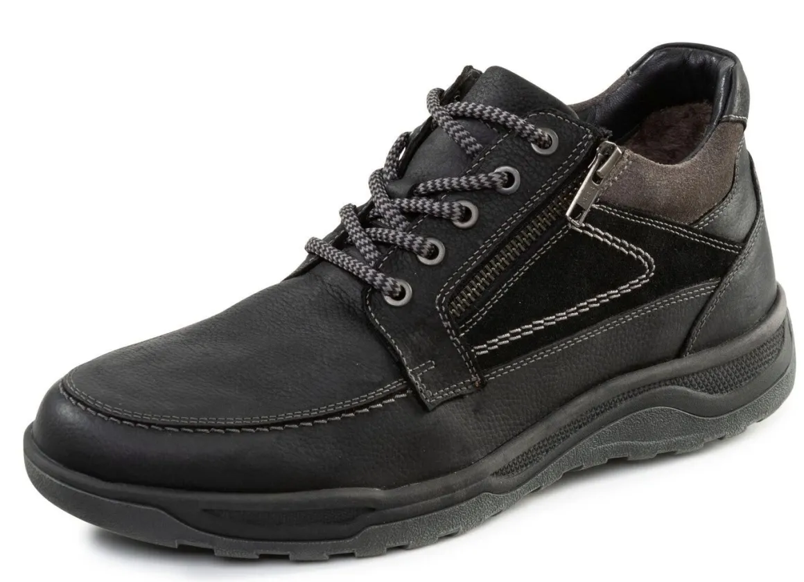 GINO GALANTE, gefütterte Herren-Boots, Winterschuhe, mit Lammfell