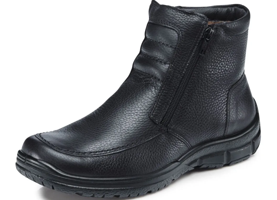GINO GALANTE, gefütterte Herren-Boots, Winterschuhe, mit Lammfell