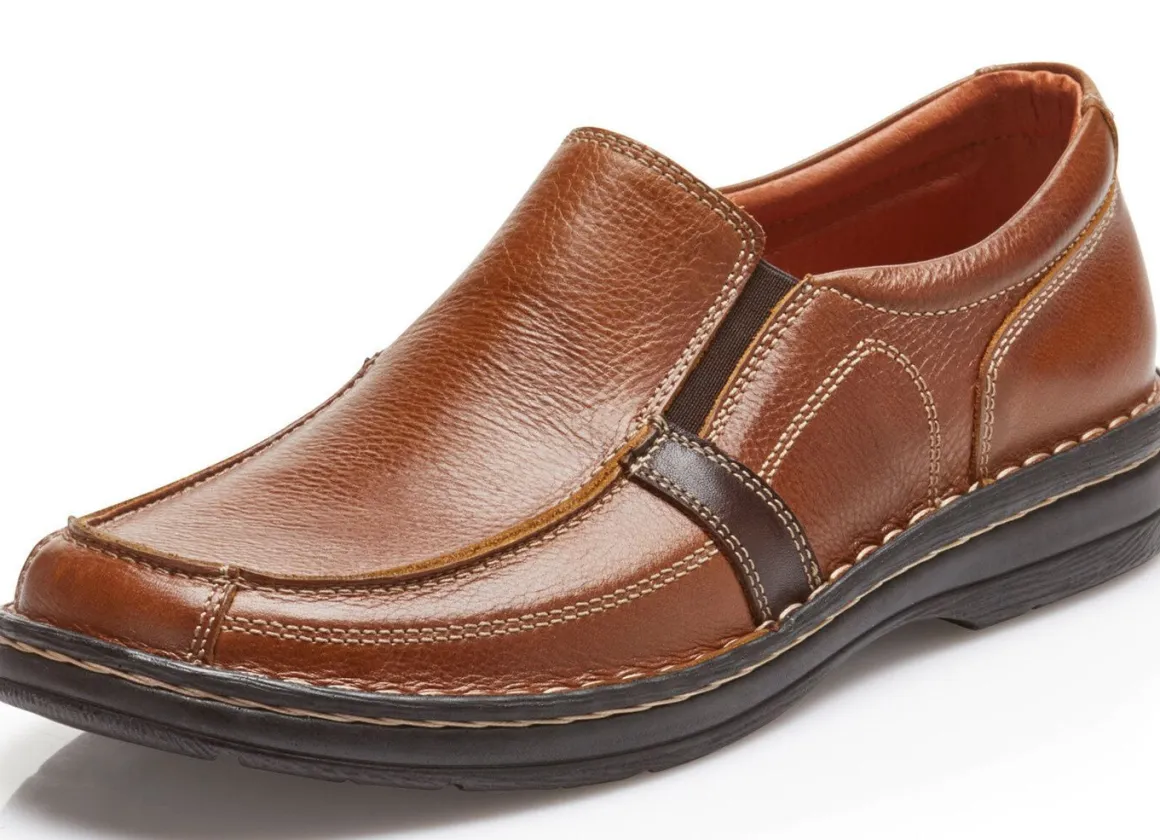GINO GALANTE, klassische Herren-Slipper, mit herausnehmbarem Fußbett