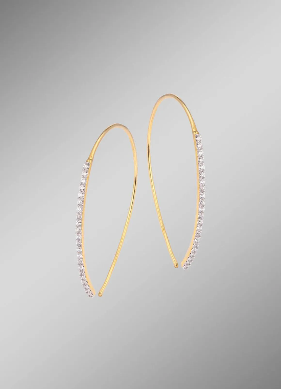 Glamouröse Ohrhaken mit Brillanten