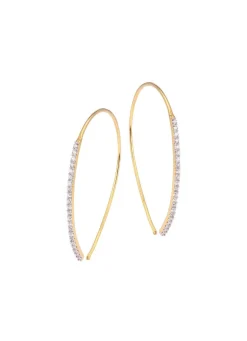 Glamouröse Ohrhaken mit Brillanten