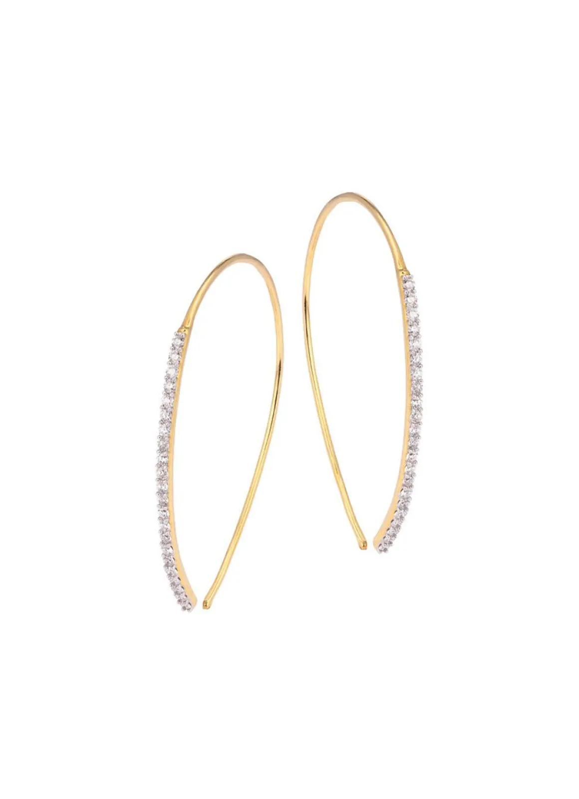Glamouröse Ohrhaken mit Brillanten