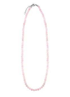 Halskette mit echtem Rosenquarz