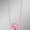 Halskette mit Swarovski®-Kristall in Pink