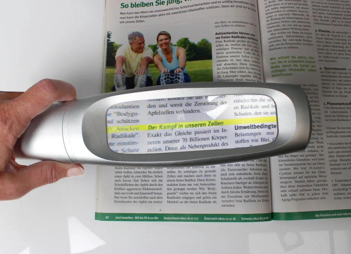 Handliche und praktische LED-Lupe