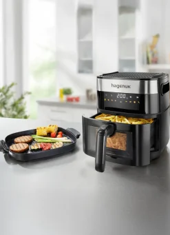 Heißluft-Fritteuse 2-in-1