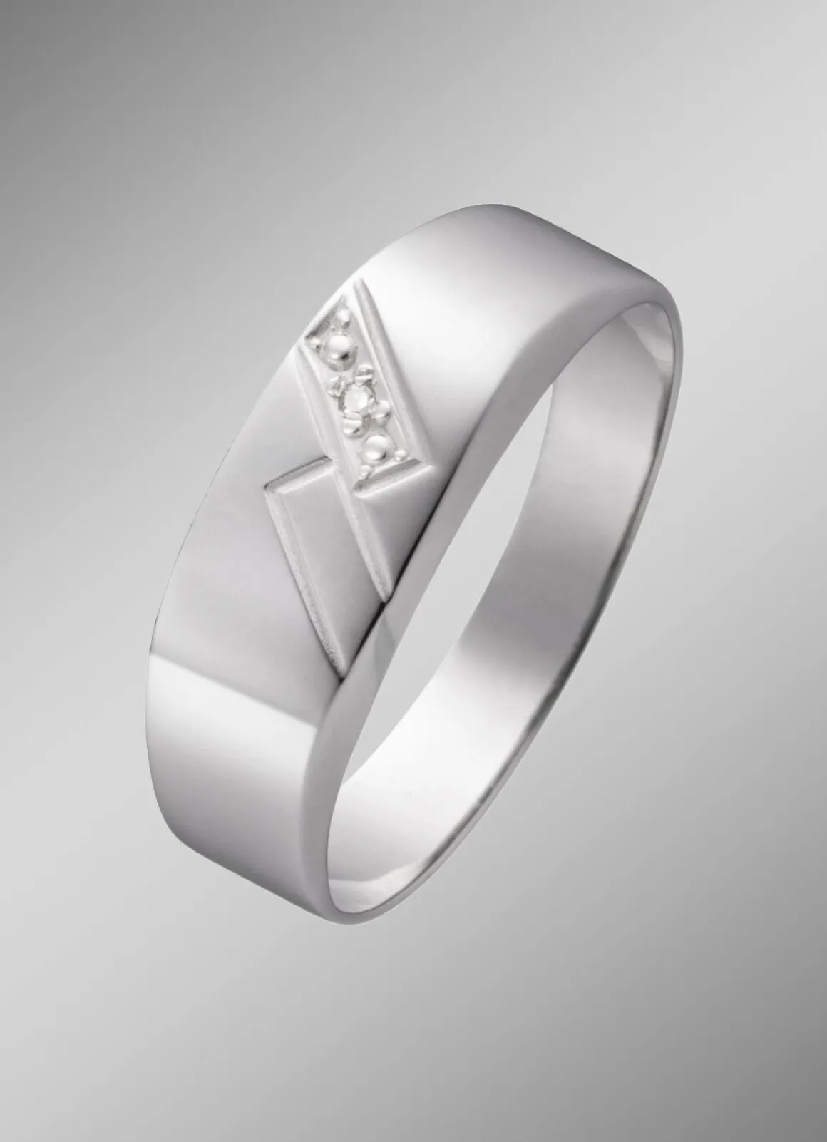 Herrenring mit Diamant