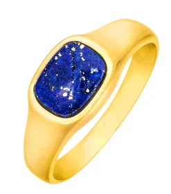Herrenring mit echt Lapislazuli