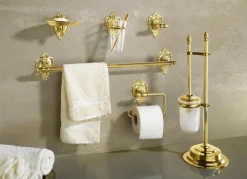 Herrliches Badezimmer-Zubehör aus poliertem Messing