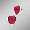 Herz-Ohrstecker mit Swarovski®-Kristallen