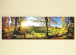 Hochwertige Kunstdruck „Zauberhafte Landschaft im Herbst“