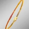 Hochwertiges Armband mit echten Safiren in Multicolor