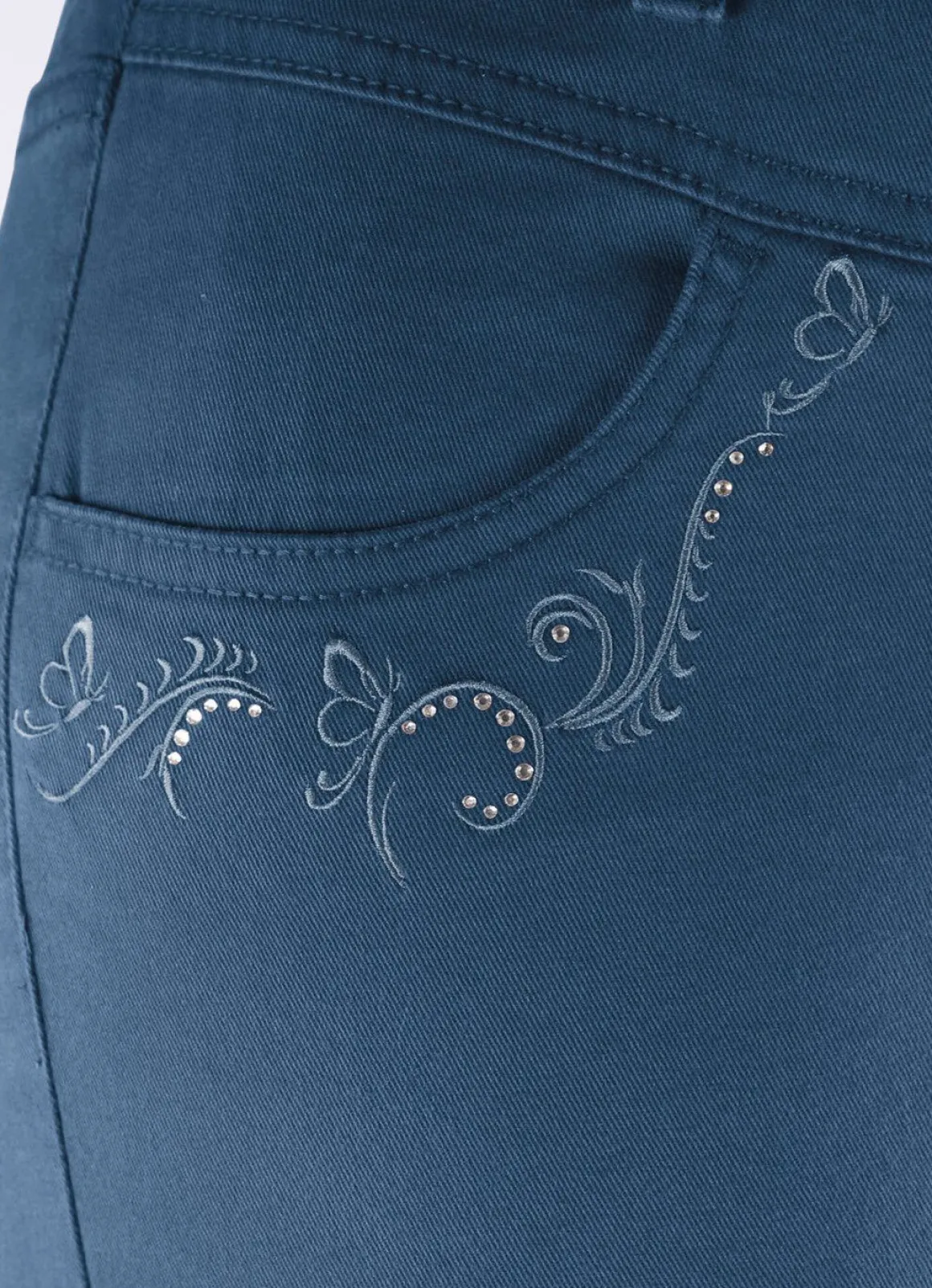 Hose mit funkelnden Glitzersteinchen
