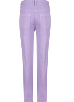 Hose mit floraler Stickerei