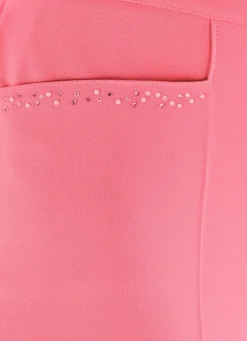 Hose mit funkelndem Perlen- und Glitzersteinchenbesatz
