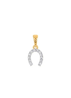 Hufeisen-Anhänger mit 10 Diamanten
