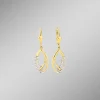 Interessante Ohrringe mit synth. Zirkonia