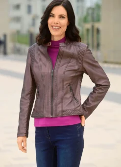 Jacke mit Reißverschlussleiste
