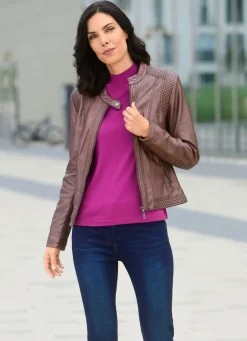 Jacke mit Reißverschlussleiste