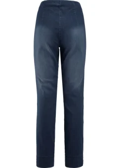 Jeans mit abgesteppten Biesen
