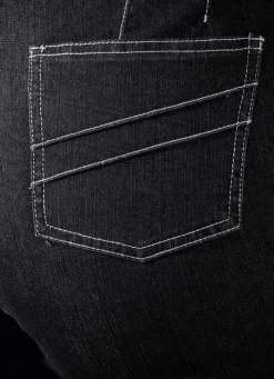 Jeans mit angeschnittenem Bund