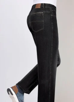 Jeans mit Dehnbundeinsätzen in 3 Farben