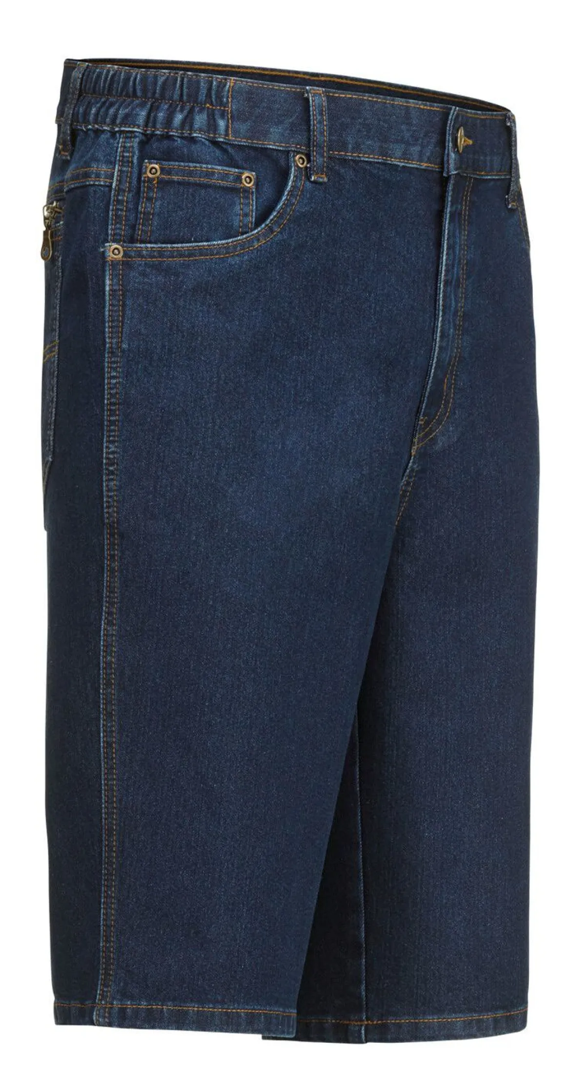 Jeans-Bermudas mit Dehnbundeinsätzen in 3 Farben