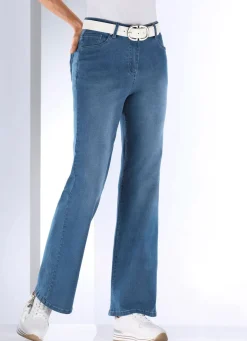 Jeans in aktueller Fingerprint-Dessinierung