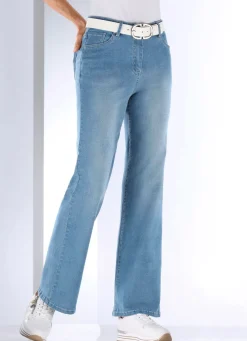 Jeans in aktueller Fingerprint-Dessinierung