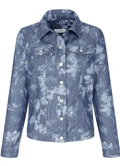 Jeansjacke mit Knopfleiste