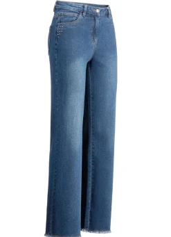 Jeans mit angesagtem Fransensaum